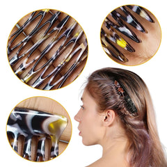 HYFEEL cellulose acetate material image emphasizes durable, stylish hair accessories.