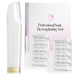 Hyhail Dermaplane Razor front view for at-home exfoliation and peach fuzz removal.