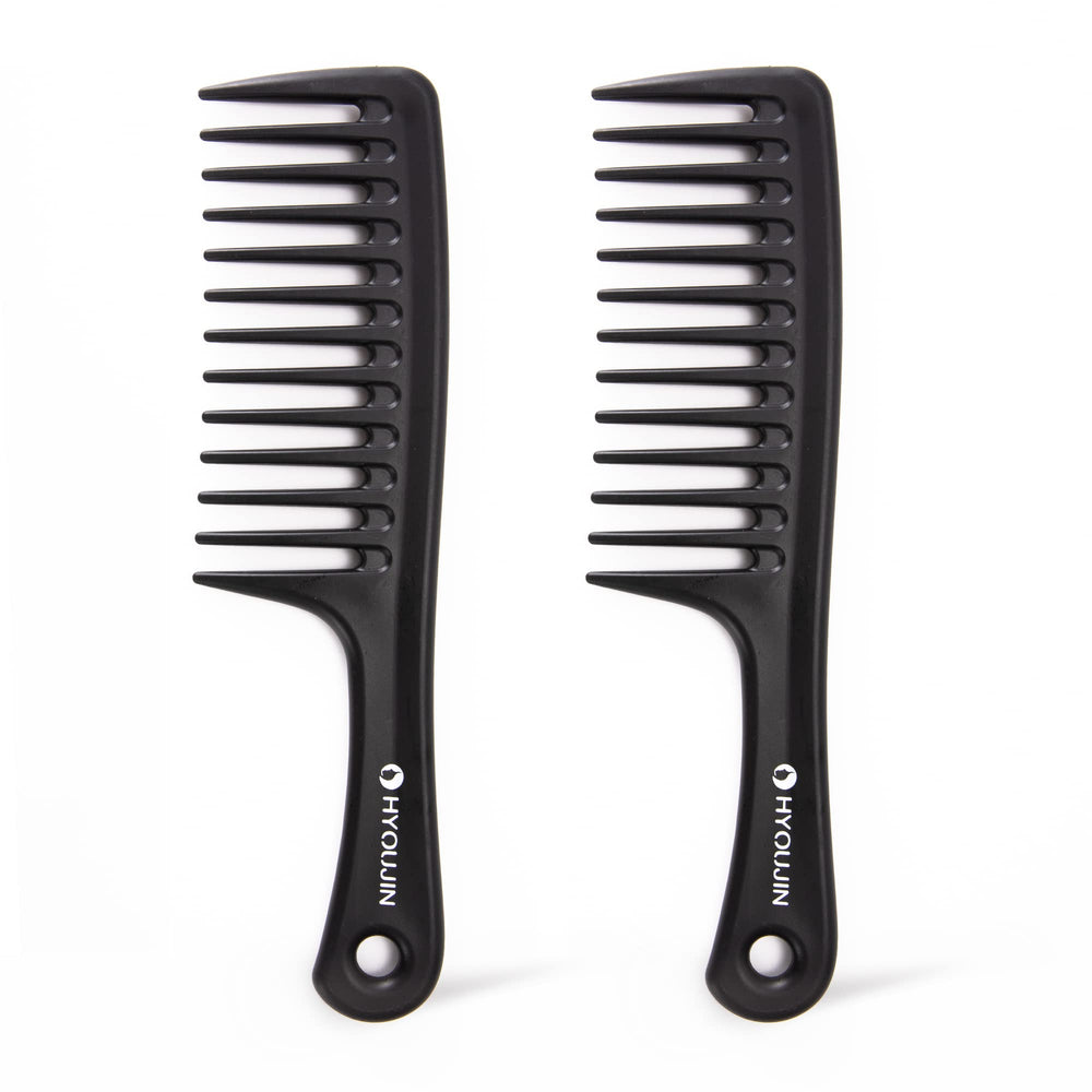 HYOUJIN two-set wide-tooth comb for wet and dry detangling