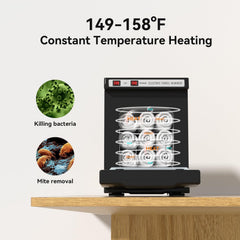 HYTOBP hot towel warmer control panel highlights easy temperature adjustments for precise comfort.