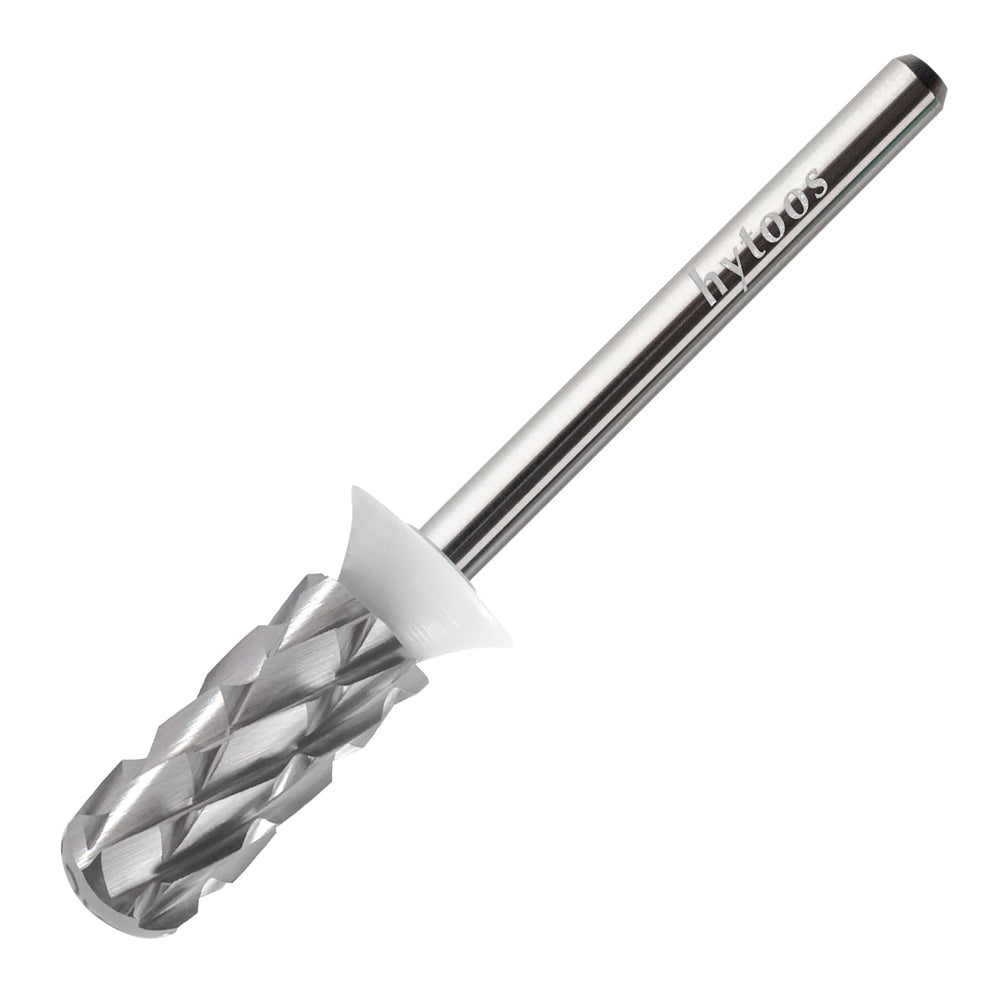 HYTOOS 5XC safety nail drill bit in small rounded barrel for precise gel removal