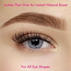 i-ENVY demi wispies on-eye natural look demonstrates lightweight comfort for all-day wear