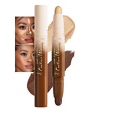 IATMOMOD dual-ended face stick shows 2in1 contour and highlight for daily definition