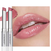 IATMOMOD pink-cherry-nude-tinted-honey lip balm outer packaging highlights sheer color and hydration.