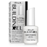 IBD Builder Gel Soft White bottle and Guardian brush for easy application.