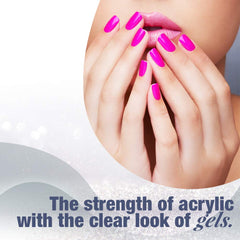 IBD Hard Gel sculpting process enables precise shapes with a glassy finish.