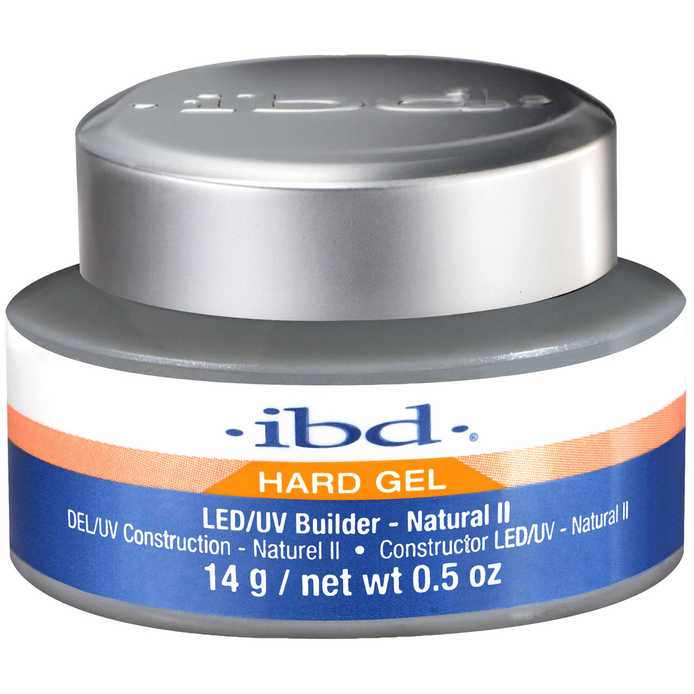 IBD LED/UV Gels Natural II 0.5 oz bottle closeup for precise color application