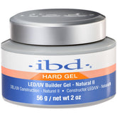 IBD LED/UV Gels Natural II 2oz packaging shows compact size for easy storage.