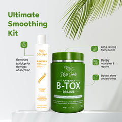 I Belli Capelli Ravenna B-tox bottle highlights natural formula for smoother, frizz-control.
