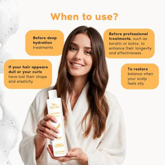 I Belli Capelli Ravenna clarifying foam demonstrates rich lather for cleansing