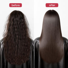 I Belli Capelli Ravenna Repair B-ToX application shows deep conditioning for smoothed hair.