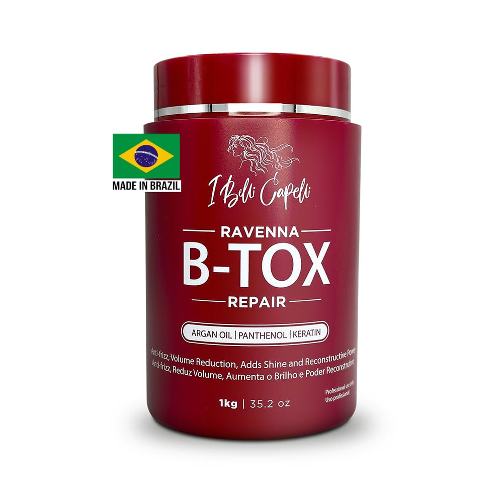 I Belli Capelli Ravenna Repair B-tox Hair Treatment jar — long-lasting smoothness.