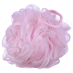 iboodi pink mesh bath sponge pack packaging shows travel-friendly design
