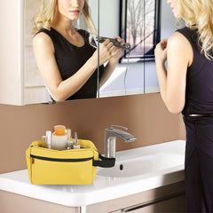 Icramsy toiletry bag hanging design for easy bathroom access.