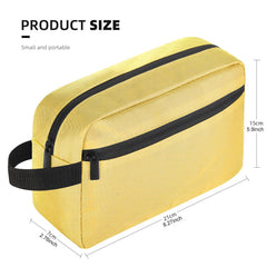 Icramsy travel kit interior waterproof PU leather keeps contents protected on trips.