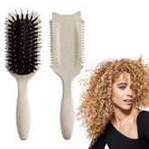 iDAOLI Curly Hair Brush with cat ears design for precise sectioning and styling.