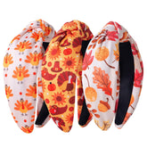 IDDFEVE 3pc headbands set showcases autumn turkey and leaves for Thanksgiving styling.
