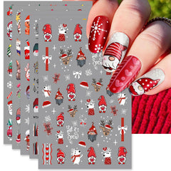 IDDFEVE Christmas nail stickers Santa design for quick festive nail art.