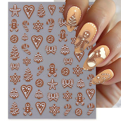 IDDFEVE Xmas tree design nail sticker adds seasonal sparkle to nails.