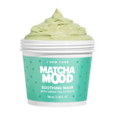I DEW CARE Matcha Mood tub front shows vibrant packaging for soothing skincare.