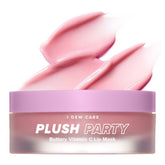 I DEW CARE Plush Party lip mask tub delivering overnight hydration.