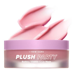 I DEW CARE Plush Party lip mask tub delivering overnight hydration.