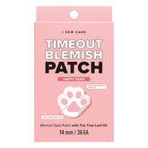 I DEW CARE Timeout blemish patch packaging shows the 36-count set for easy daily use.