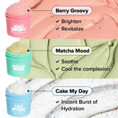 I DEW CARE Wash Off Mask Trio — travel-friendly routine