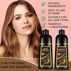 iemokoda blonde brown hair dye shampoo foam application demonstrates easy lather