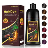 iemokoda dark brown hair dye shampoo bottle showing easy at-home color application