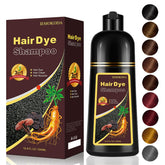 iemokoda dark wine red hair dye shampoo bottle delivering vibrant gray coverage in minutes for all hair types