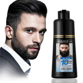 iemokoda beard dye shampoo packaging shows simple 3-in-1 grooming formula