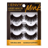 i-ENVY Luxury Mink 3D Lashes close-up for dramatic, natural blend