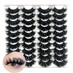 IFSOWDRA dramatic fluffy lashes 20mm wispy strip for natural volume