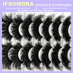IFSOWDRA easy-apply strip lashes with a soft band for mold-friendly fit.