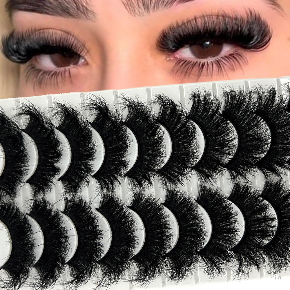 IFSOWDRA mink lashes fluffy 25mm pack delivers dramatic volume for evening looks.