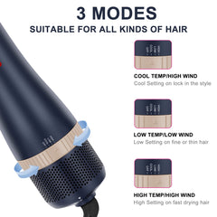 IG INGLAM hair dryer brush drying action enables fast, efficient blowouts