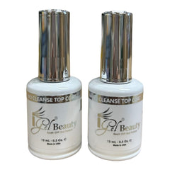 IGEL Impeccable Gel Top Coat bottle in a 2-pack delivers a glossy, no-cleanse finish.