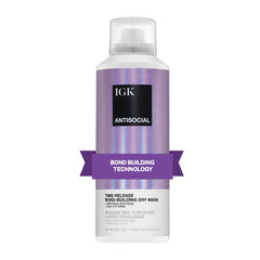 IGK Antisocial dry hair mask bottle for easy at-home bond care
