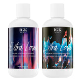 IGK Extra Love Volume Shampoo bottle boosts body and shine for fine hair