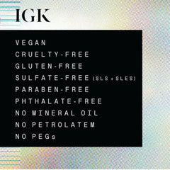IGK First Class Detox Dry Shampoo front-of-box highlighting charcoal detox and vegan formula.