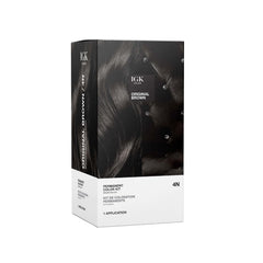 IGK Permanent Hair Dye Kit 4N Original Brown bottle-pour for smooth, even color