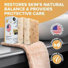 iheart oatmeal soap with rosemary scent for spa-like refreshing cleanse