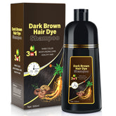IIIMEIDU dark brown hair dye shampoo packshot shows rich color