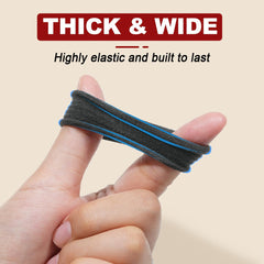 IKOCO thick hair no-damage ties securing a ponytail with gentle grip.