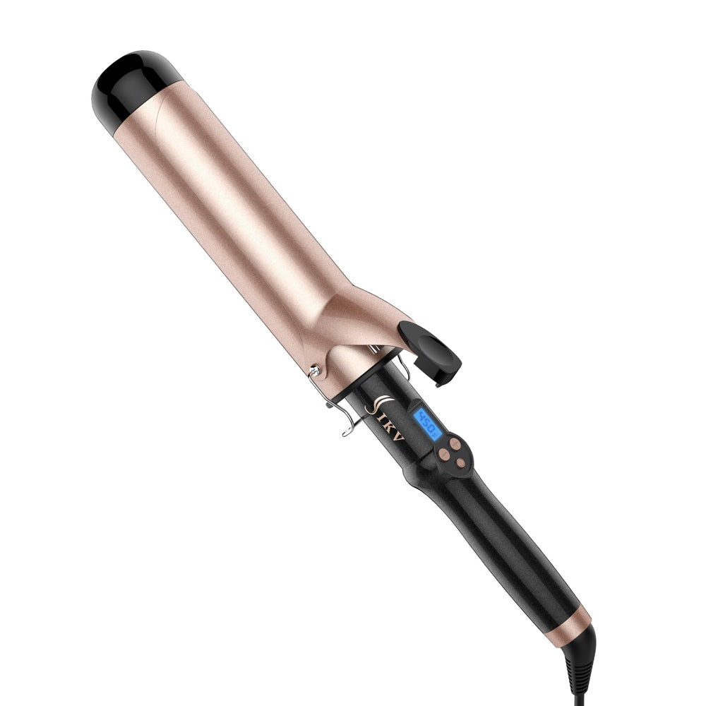 IKV 2-inch curling iron for long hair delivering salon-worthy waves with a smooth glide