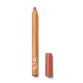 ILIA Lip Sketch Hydrating Crayon Pampas swirl shows soft peach color with nourishing feel