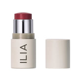 ILIA Multi-Stick A Fine Romance cheek swatch for a natural berry flush.