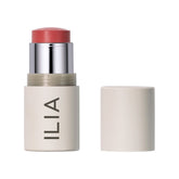 ILIA Multi-Stick All Of Me blended on cheeks for a natural-glow finish.