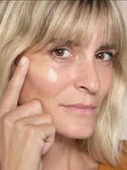 ILIA tint swirled on skin shows dewy, sheer coverage and even tone